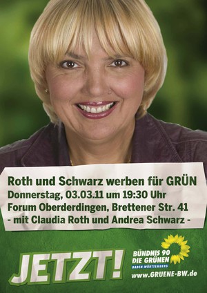 Claudia Roth in Oberderdingen